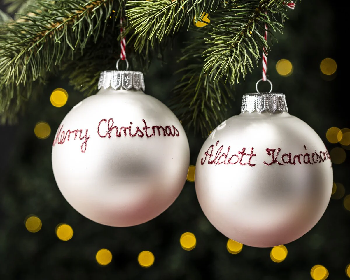 "Merry Christmas" - Christmas Tree Bauble - Image 3