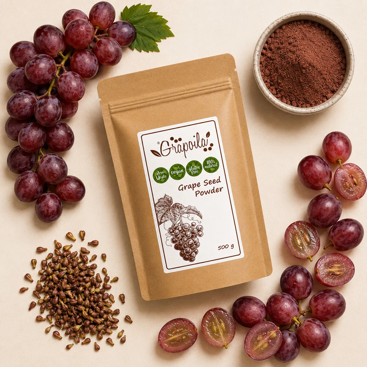 Grape Seed Powder 500g - Image 3