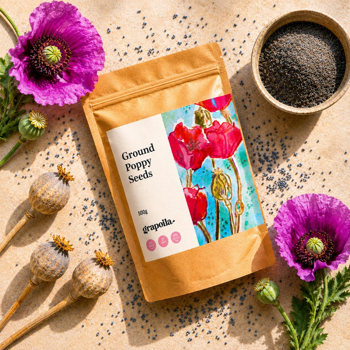 Ground Poppy Seeds 500g - Image 3