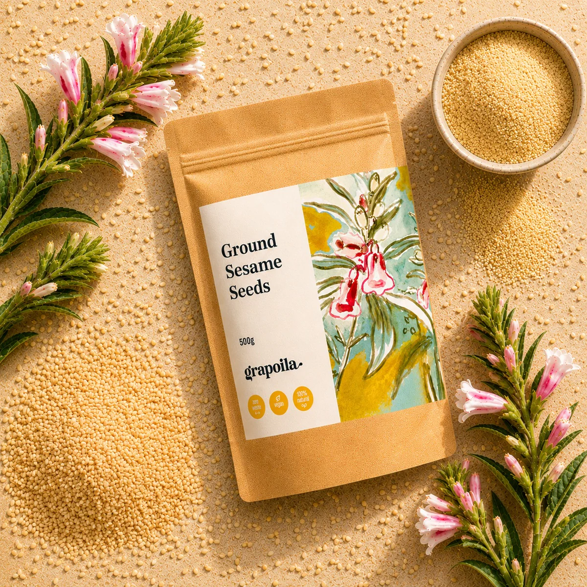 Ground Sesame Seeds 500g - Image 3