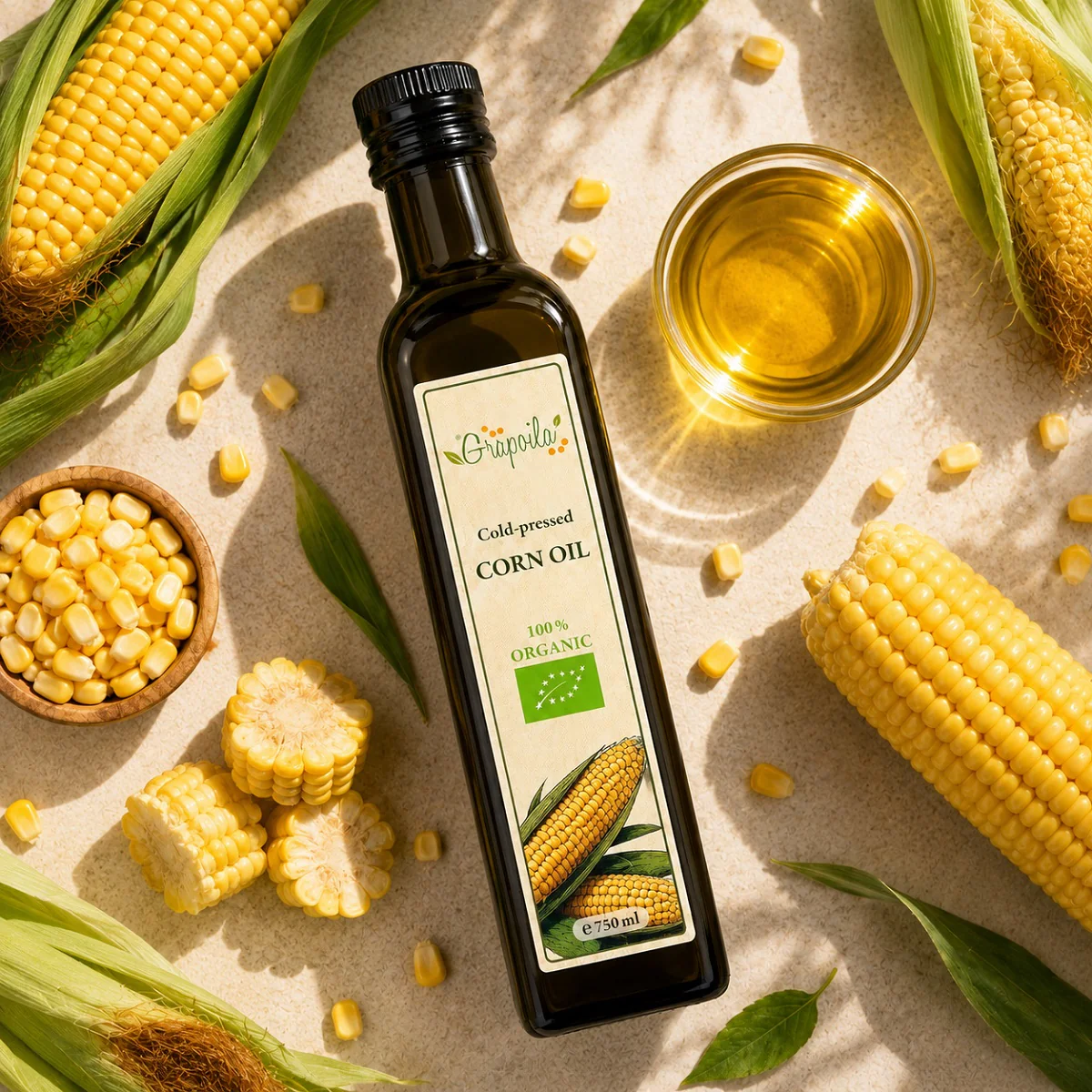 Organic Corn Oil 750ml - Image 3