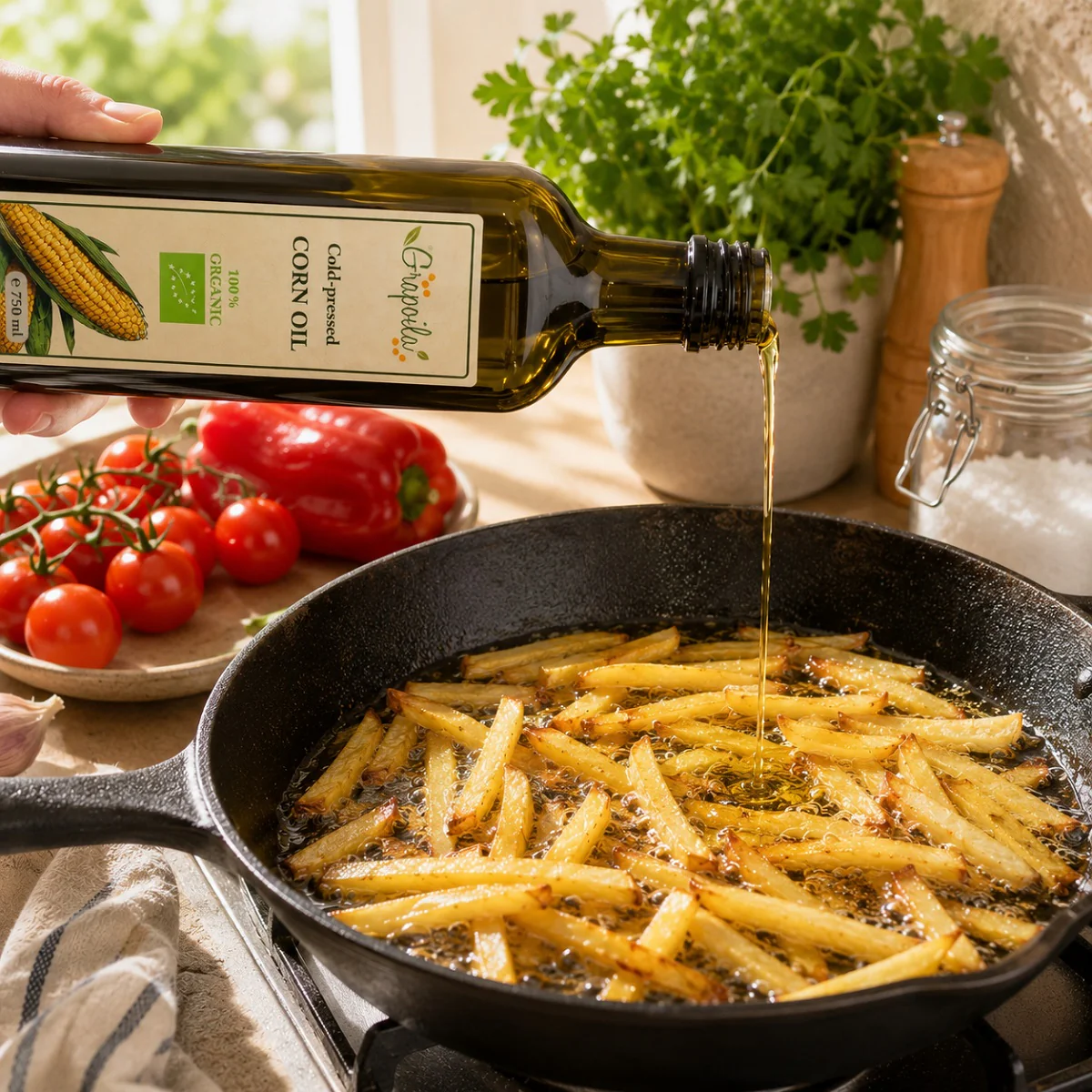 Organic Corn Oil 750ml - Image 4