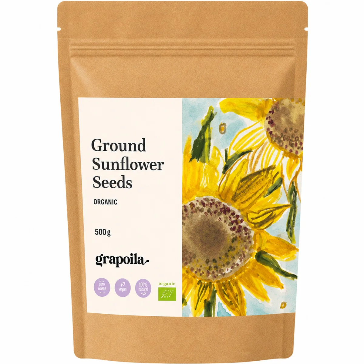 Organic Ground Sunflower Seeds 500g