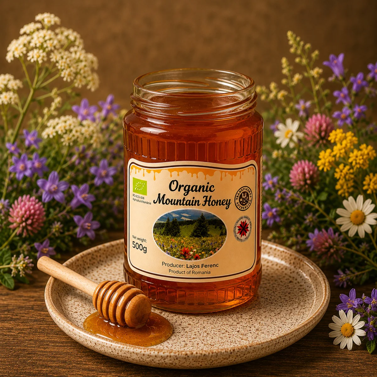 Organic Mountain Honey 500g - Image 3