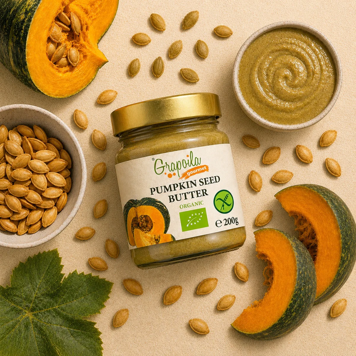 Organic Pumpkin Seed Butter 200g - Image 3