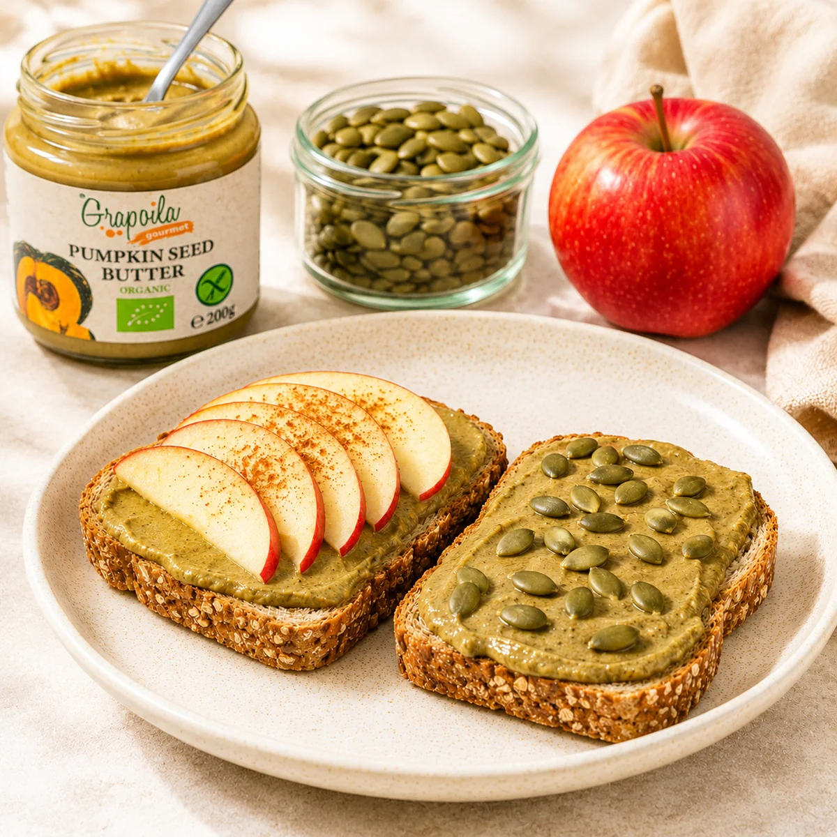 Organic Pumpkin Seed Butter 200g - Image 4
