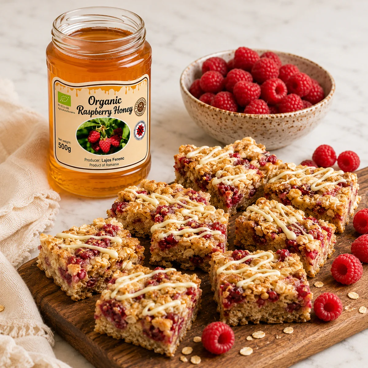 Organic Raspberry Honey 500g - Image 4