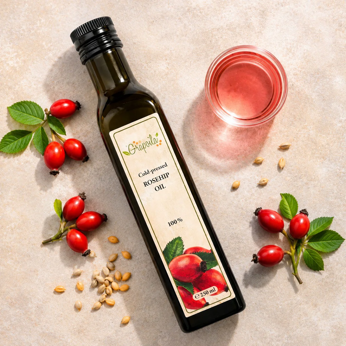 Rosehip Oil 250ml - Image 3
