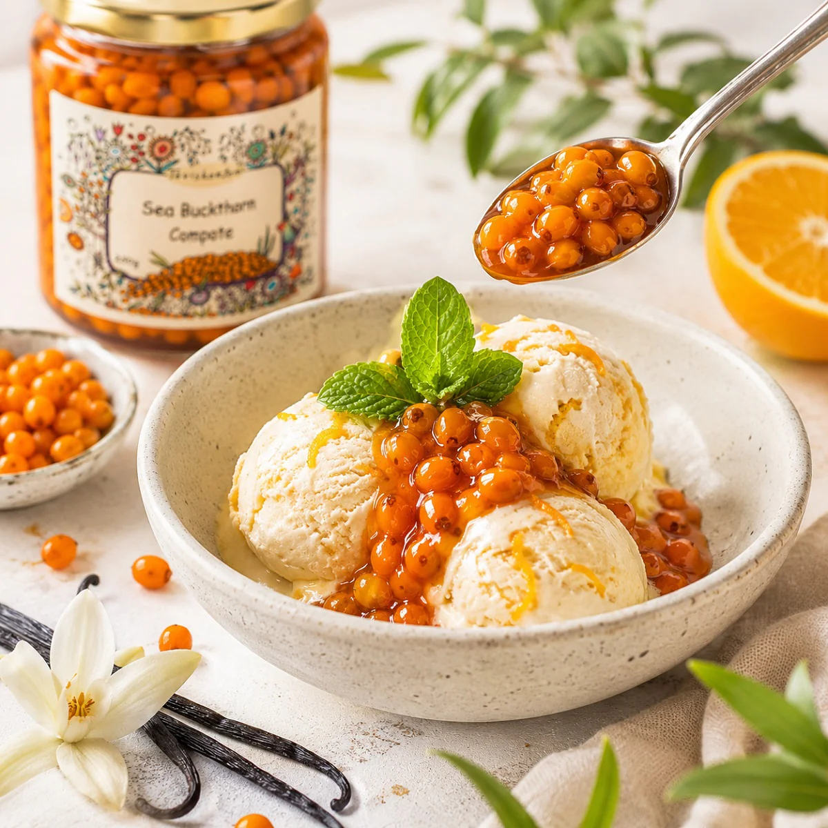 Sea Buckthorn Compote 250g - Image 3