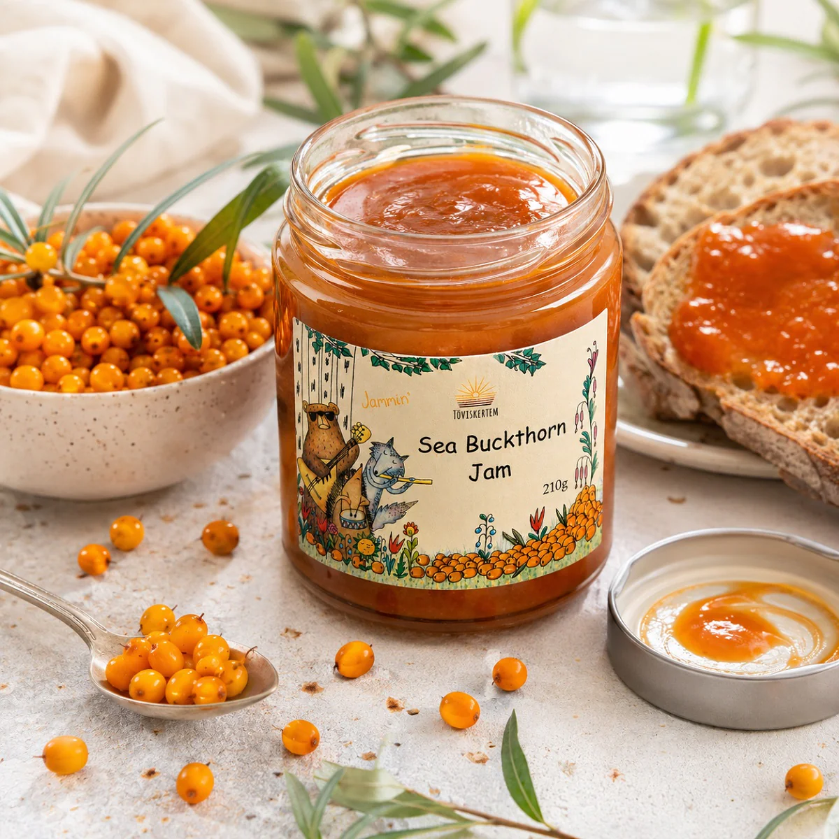 Sea Buckthorn Jam 210g - Image 3