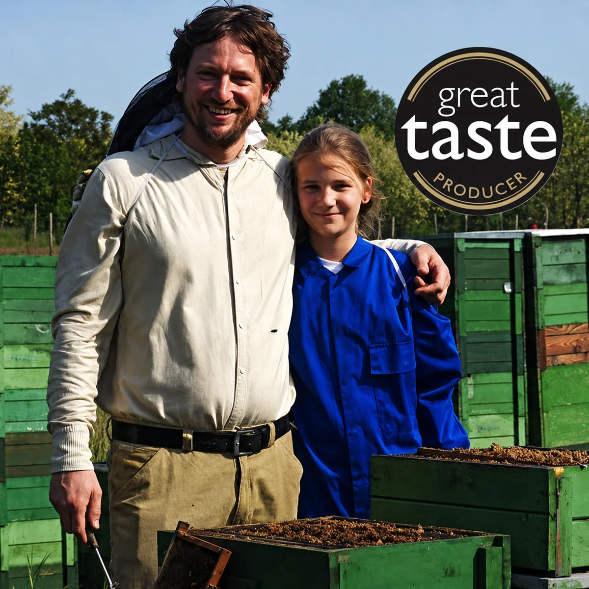Acacia Honey in Ceramic Honey Pot 500g - Image 3