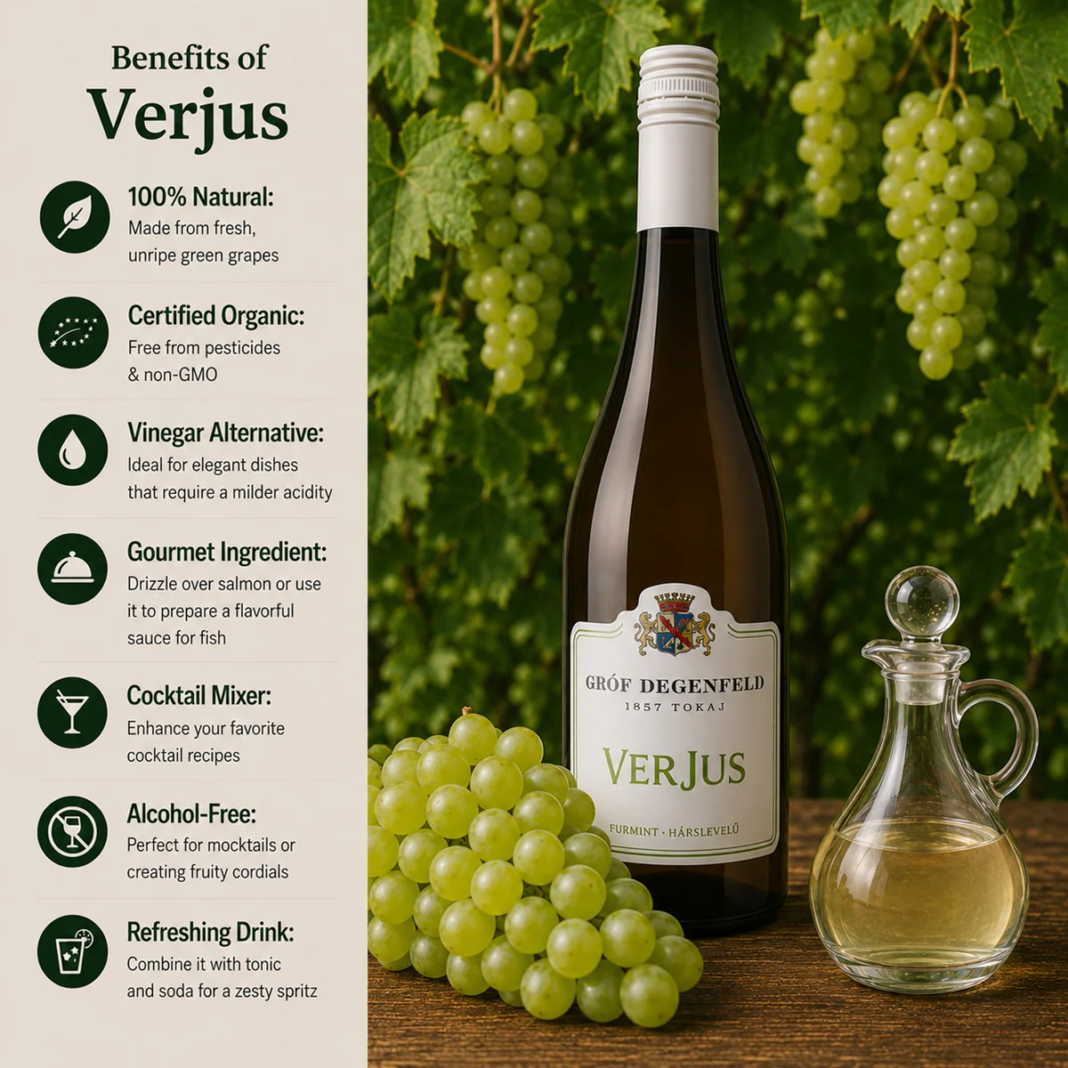 Verjus 750ml - Tokaji Verjus Blanc - Image 2